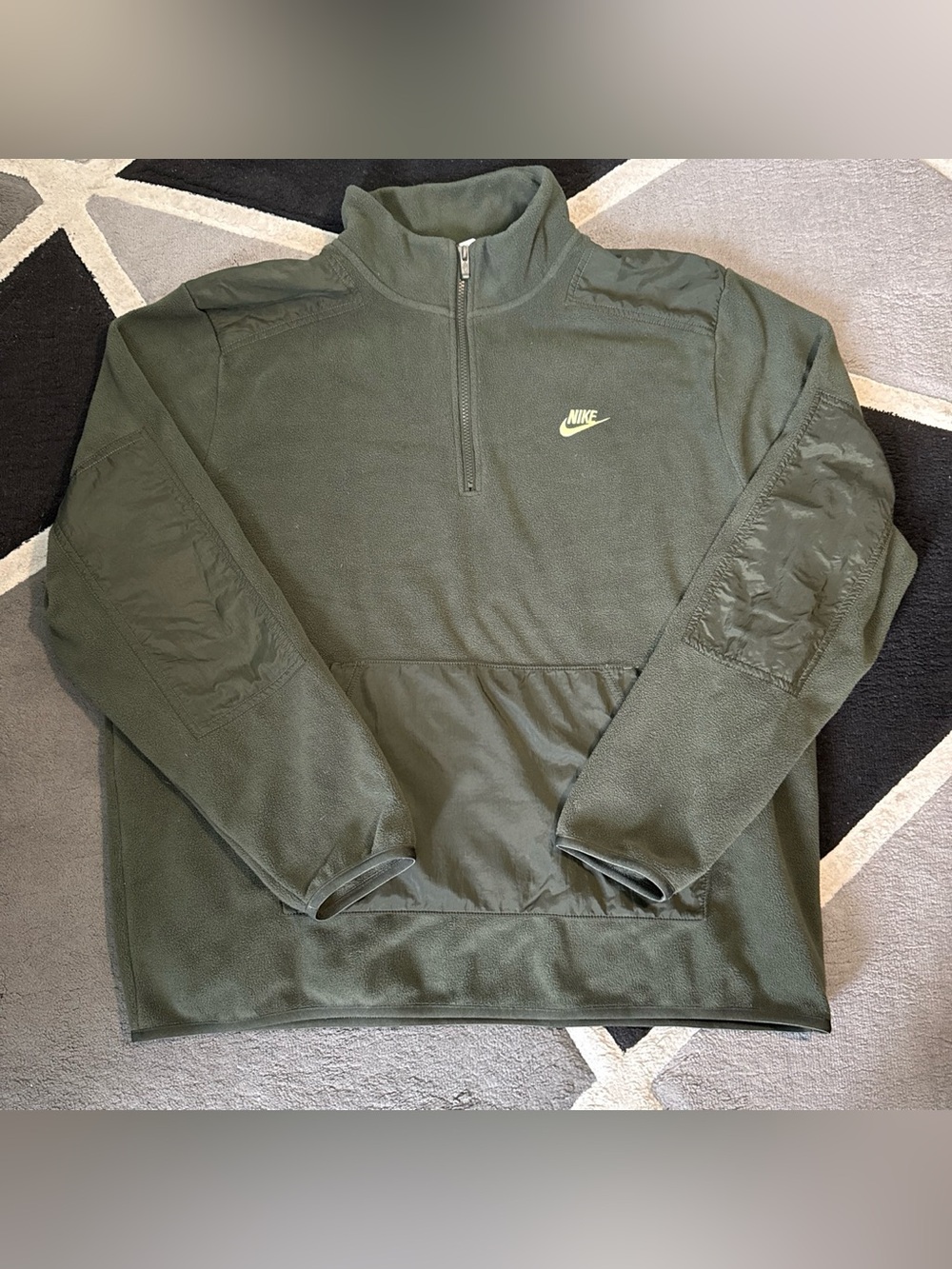 Nike dark green quarter zip sweatshirt Size XL - Picture 3 of 5